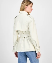 Guess Women's Marika Faux Leather Trench Coat