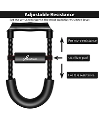 Forearm Wrist Strengthener Exerciser with Adjustable Tension for Improving Strength