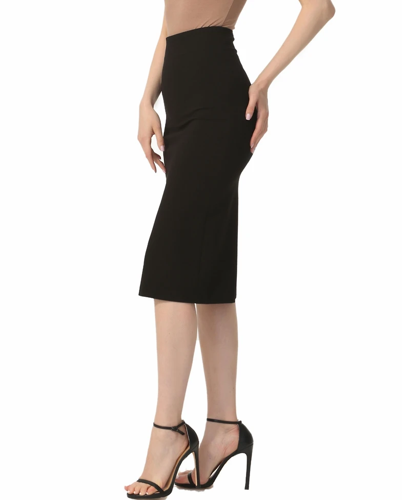 kimi + kai Women's Exposed Back Zip Pencil Skirt