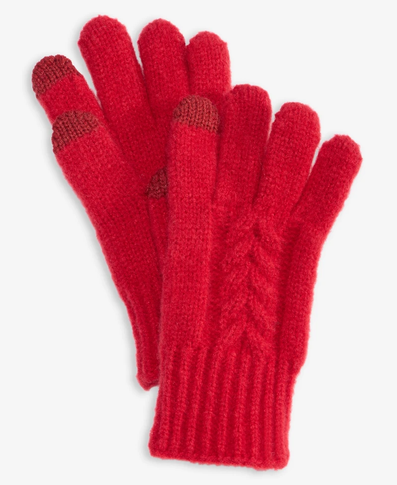 Style & Co Women's Cable Knit Gloves, Macy's Exclusive