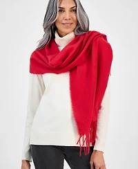 Style & Co Women's Solid Patchwork Weave Wrap, Macy's Exclusive