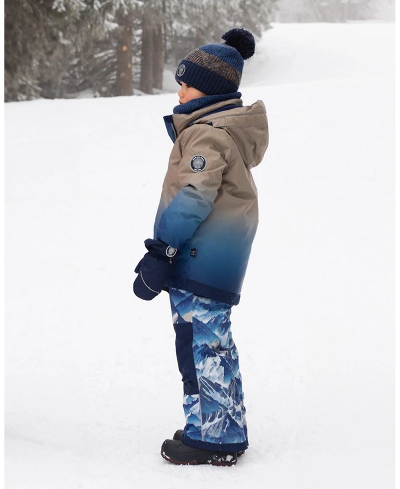 Deux par Boy Two-Piece Play Snowsuit Blue Mountains