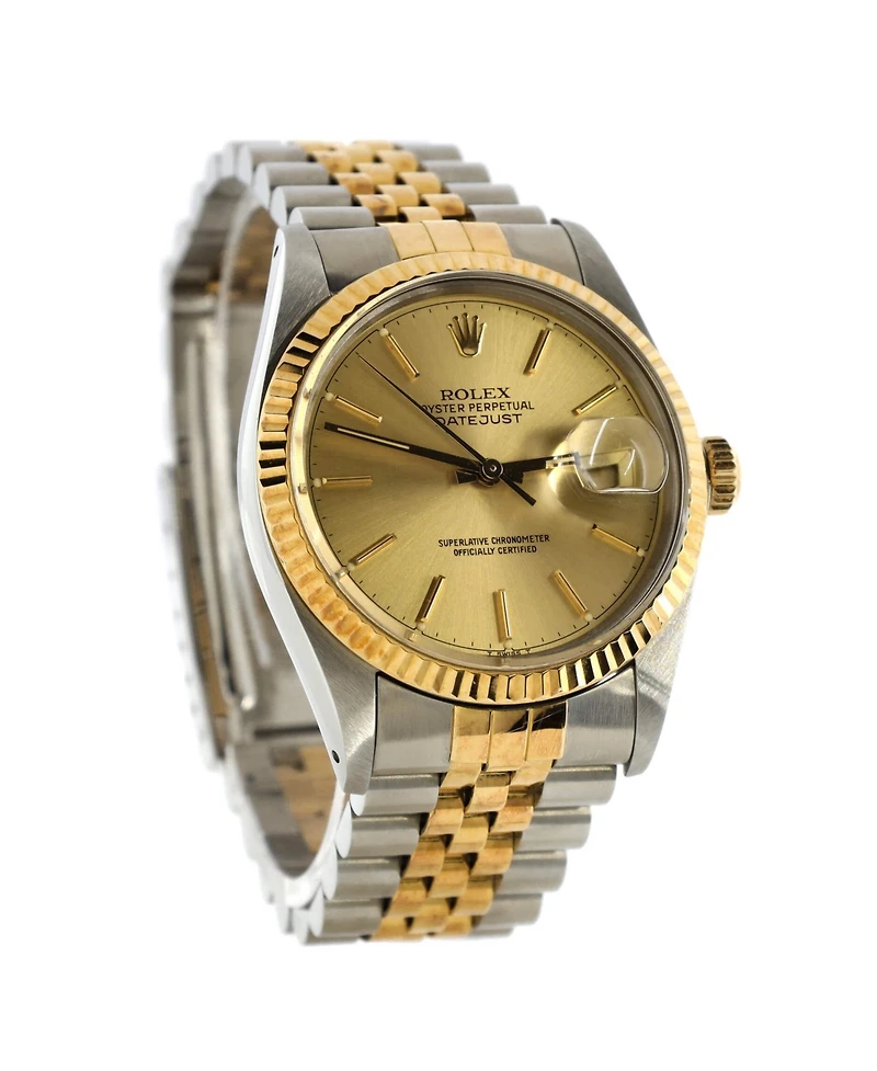 Pre-Owned Rolex Oyster Perpetual Datejust Automatic Watch in Stainless Steel and Gold 36mm