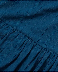 Lands' End Girls Lace Short Sleeve Dress