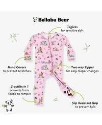 Bellabu Bear Baby Boys or Girls Mermaid Lagoon Convertible Footie