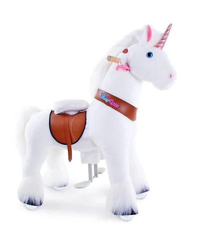 PonyCycle Ride-on Unicorn White Model U Size 4 for 4-7 Years