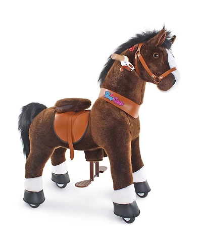 PonyCycle Ride-on Horse Chocolate Model U Size 4 for 4-7 Years
