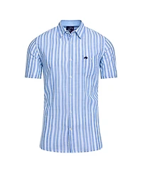Raging Bull Big & Tall Short Sleeve Cotton Linen Look Shirt