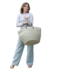 Calm Handmade Sisal African Tote Basket Bag