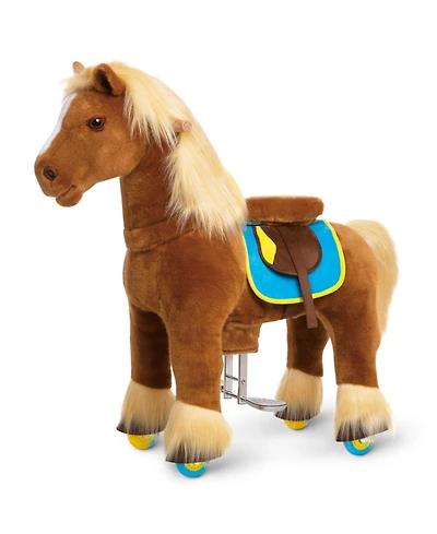 PonyCycle Ride-on Horse Brown Model X Size 4 for 4-7 Years
