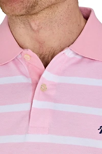 Raging Bull Birdseye Stripe Pique Polo
