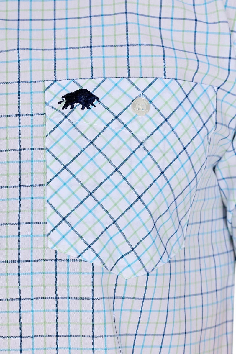 Raging Bull Big & Tall Short Sleeve Cotton Poplin Shirt