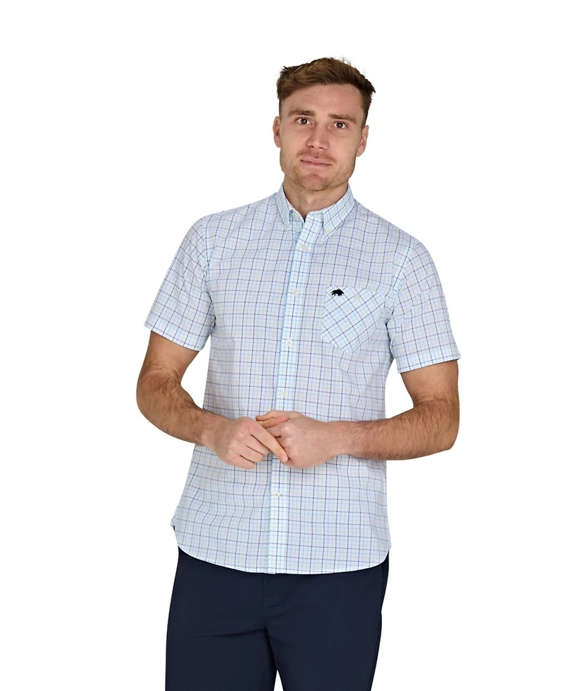 Raging Bull Big & Tall Short Sleeve Cotton Poplin Shirt