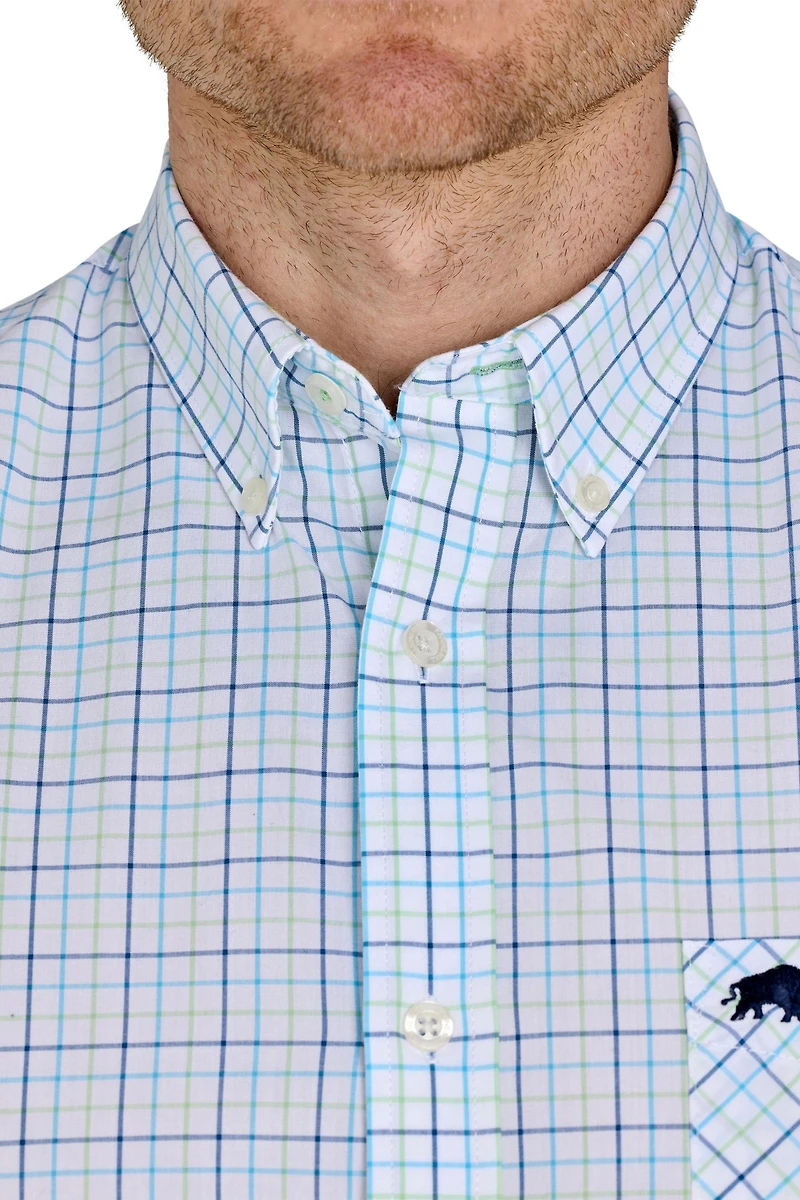 Raging Bull Big & Tall Short Sleeve Cotton Poplin Shirt