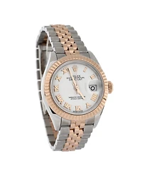Pre-Owned Rolex Oyster Perpetual Datejust Automatic Watch in Stainless Steel and Rose Gold 28mm