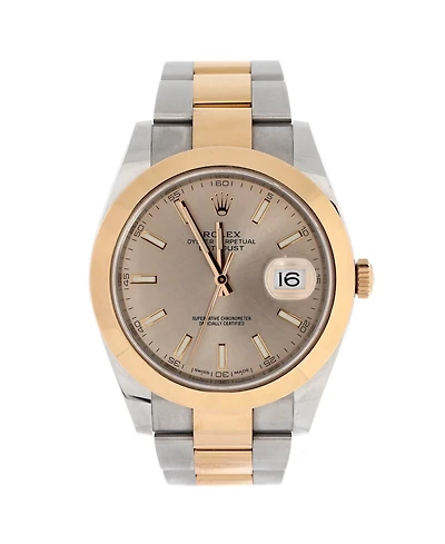 Pre-Owned Rolex Oyster Perpetual Datejust Automatic Watch in Stainless Steel and Rose Gold 41mm