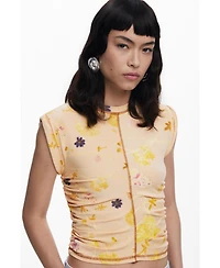 Desigual Women's Lyocell floral T-shirt
