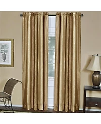 GoodGram Royal Ombre Crushed Semi Sheer 63 in. Long Curtain Panel Pair - 50 W x L