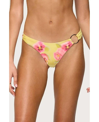 Edikted Womens Miley Floral Bikini Bottom
