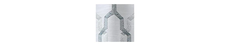 Kate Aurora Living Shabby Trellis Clover Rod Pocket Window Curtain Valances - 56 in. W x 14 L, Turquoise