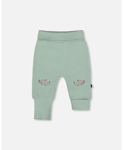 Deux par Baby Girls Cotton Evolutive Pant Jade Green