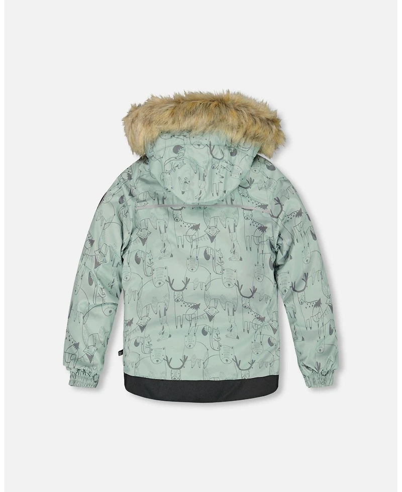 Deux par Boy Two-Piece Discover Snowsuit Dark Gray - Toddler|Child
