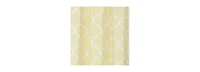 Kate Aurora Shabby Lattice Cotton Blend Kitchen Curtain Tier & Valance Set - 56 in. W x 36 L, Yellow