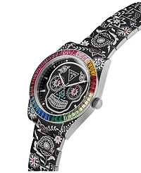 Guess Men's Silver Tone Multi-function Watch, 42mm