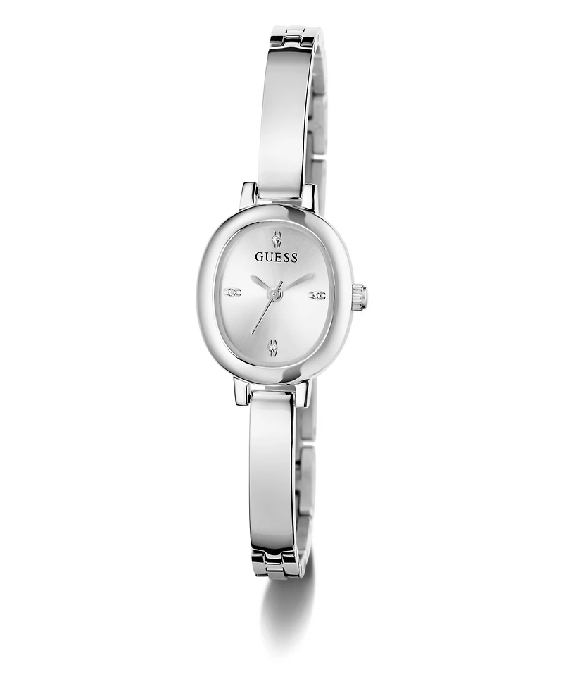 Guess Women's Silver Tone Analog Watch, 21mm