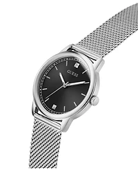 Guess Men's Silver Tone Analog Watch, 40mm