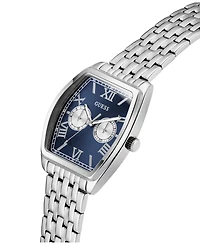 Guess Men's Silver Tone Multi-function Watch, 38mm