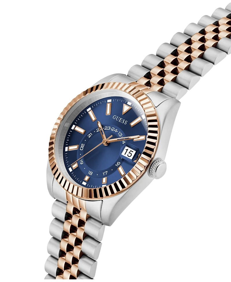 Guess Men's Two-Tone Multi-function Date Watch, 42mm
