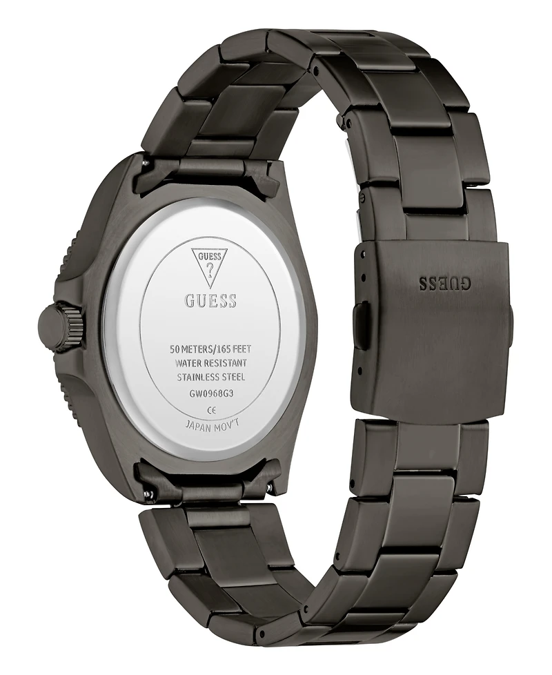 Guess Men's Gunmetal Analog Watch, 41mm
