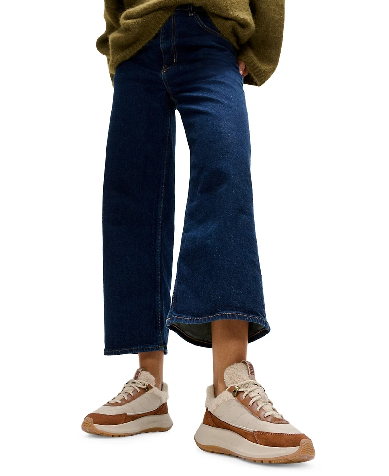 FitFlop Women's F-Mode Flow Shearling-Mix Sneakers