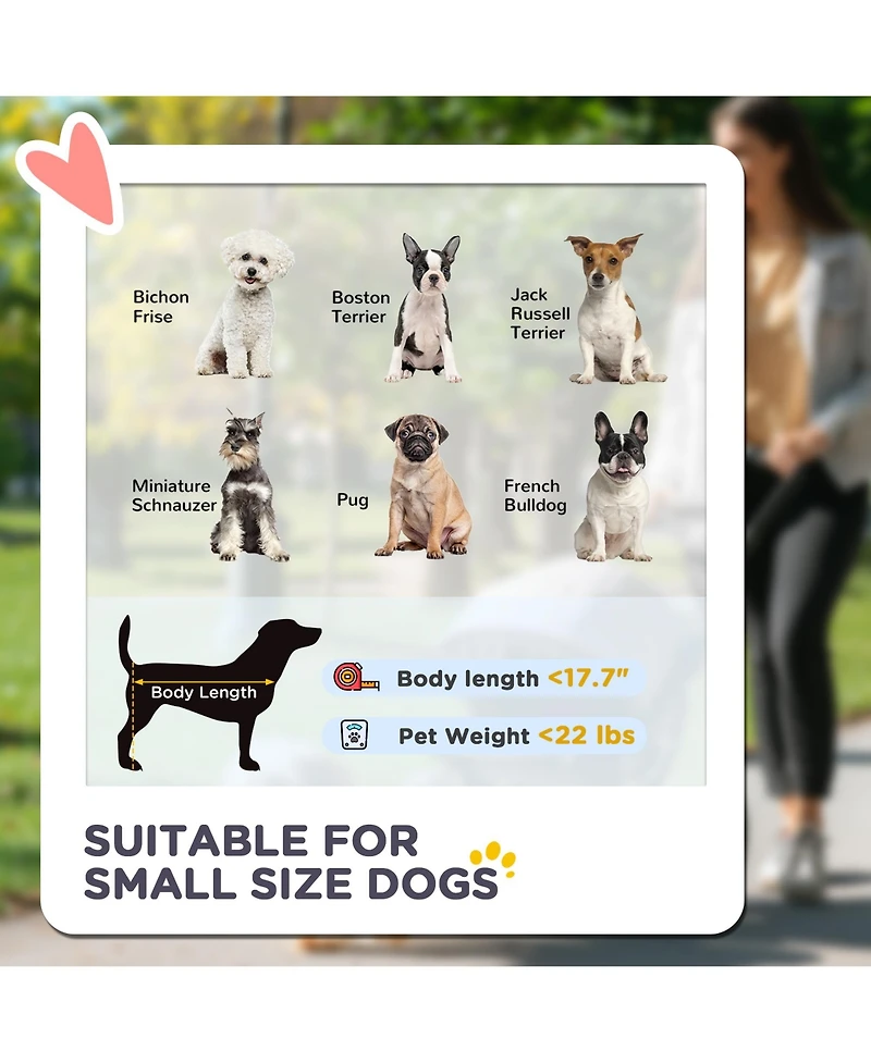 PawHut 3 in 1 Dog Stroller with Detachable Cabin, Adjustable Canopy,