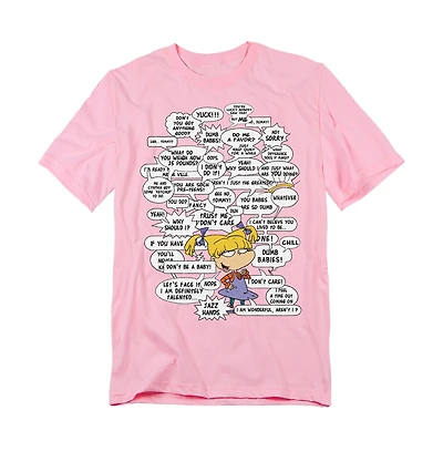 Logovision Men's Rugrats Angelica Famous Quotes Overload T-Shirt