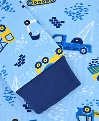 Max & Olivia Baby and Toddler Boys 2-Piece Trucks Pajama with Socks Set