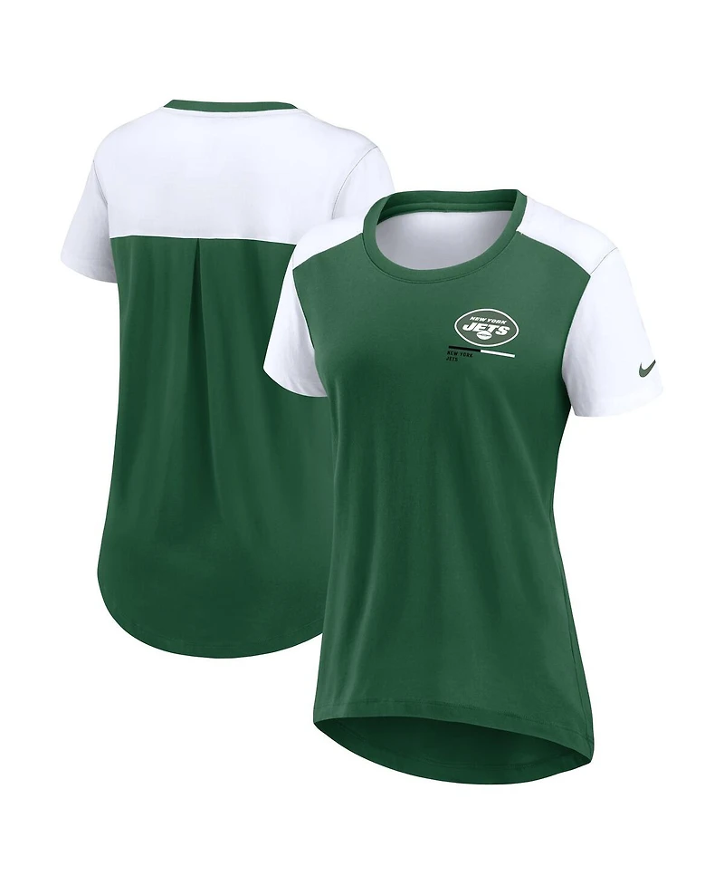 Nike Women's Green New York Jets Performance Fashion T-Shirt