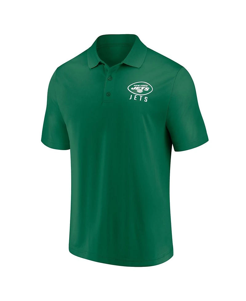 Fanatics Men's Green New York Jets Lockup Polo Shirt