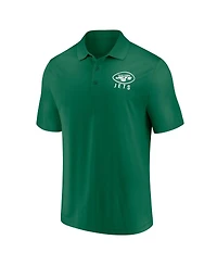 Fanatics Men's Green New York Jets Lockup Polo Shirt