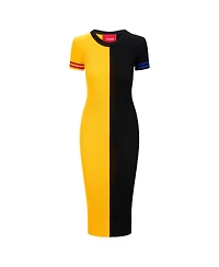 Staud Women's Gold/Black Pittsburgh Steelers Colleen Dress