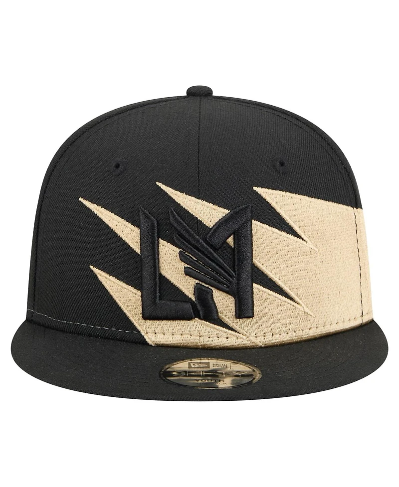 New Era Big Boys and Girls Black/Gold Lafc Jagged 9FIFTY Snapback Hat