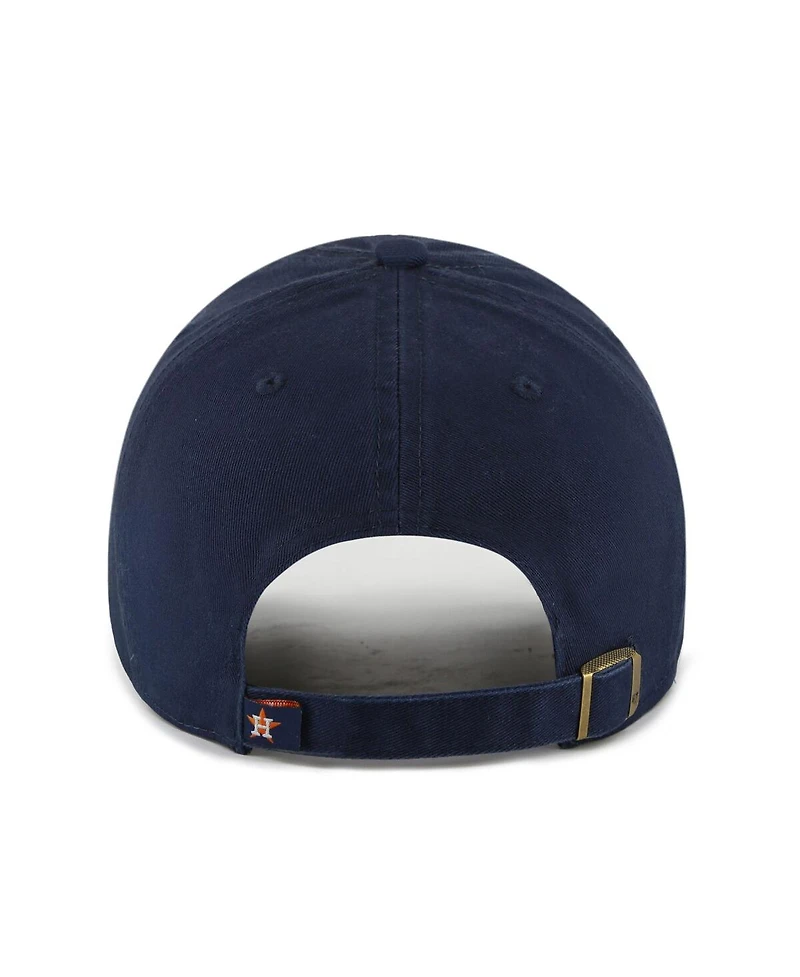 '47 Brand Big Boys and Girls Navy/Orange Houston Astros Team Logo Clean Up Adjustable Hat