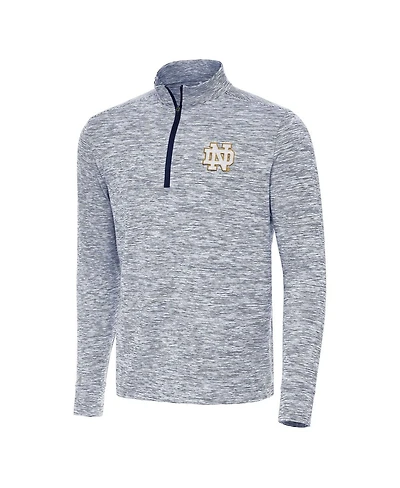 Antigua Men's Navy Notre Dame Fighting Irish Cause Quarter-Zip Top