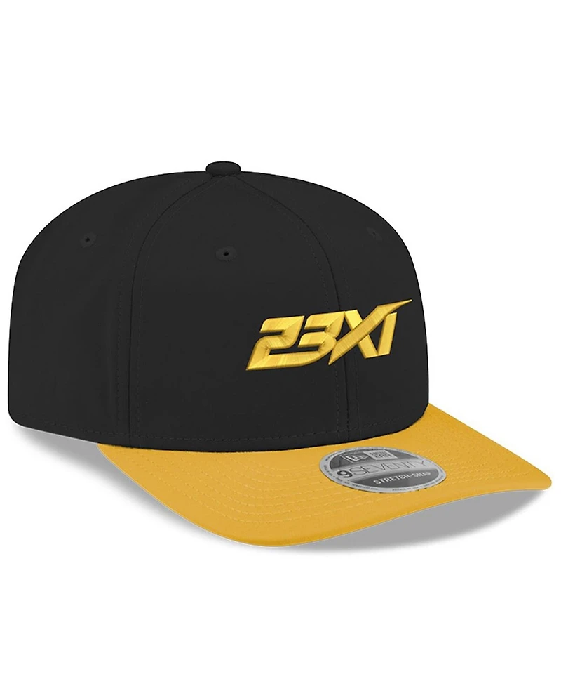 New Era Men's Black/Yellow 23XI Racing 9FIFTY Snapback Hat