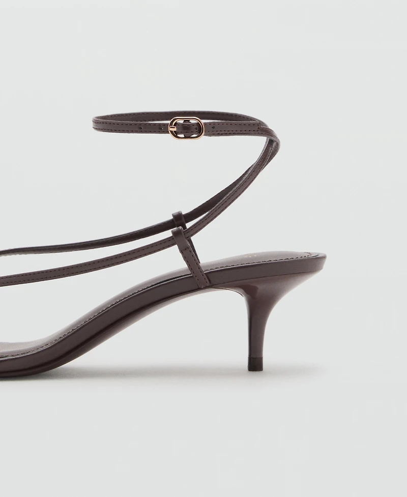 Mango Women's Thin Strap Heeled Sandals