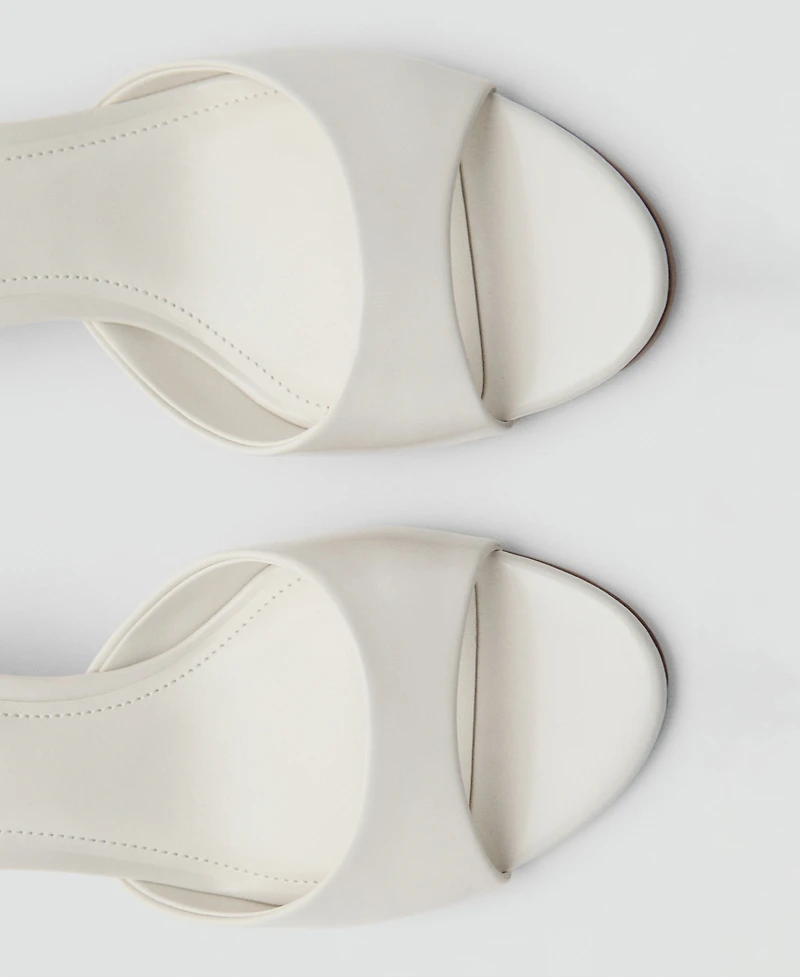 Mango Women's Kitten-Heel Strap Sandals