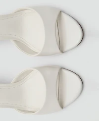 Mango Women's Kitten-Heel Strap Sandals