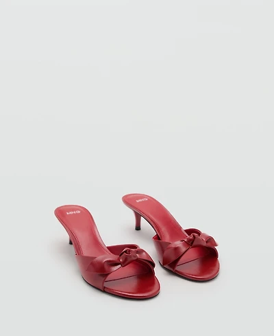 Mango Women's Bow Heel Sandals