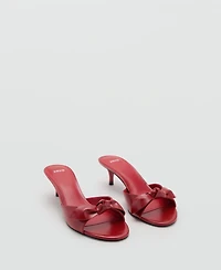 Mango Women's Bow Heel Sandals